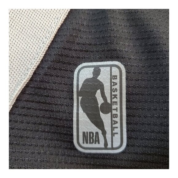 NBA SZ Large Men's Spin the Block Basketball Tank & Shorts Set Black Gray White - Picture 8 of 13